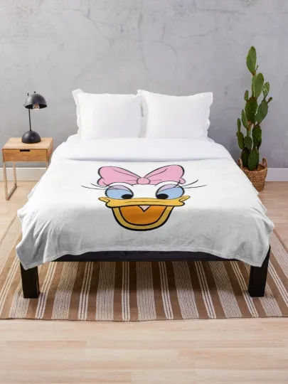Discover Disney Daisy Duck Big Face Cozy Fleece Blanket