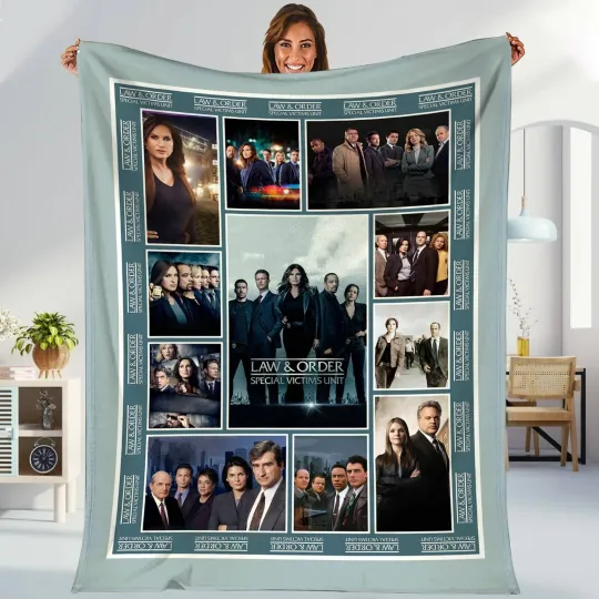Discover Law and Order Fleece Blanket  Olivia Benson Elliot Stabler Blanket  Law and Orde