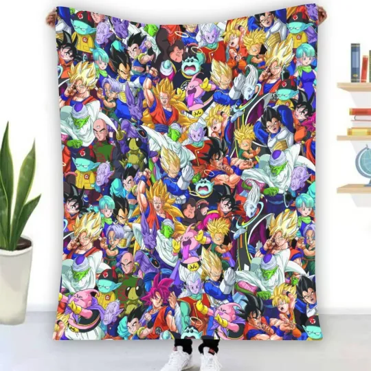 Anime Dragon Ball Fleece Blanket, Gift for Kid