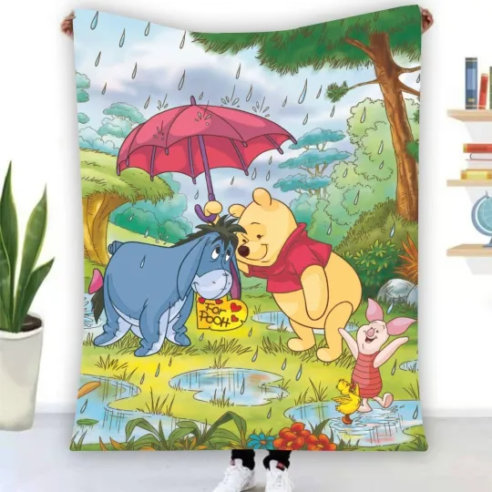 Discover Disney Winnie The Pooh Fleece Blanket, Gift for Kid