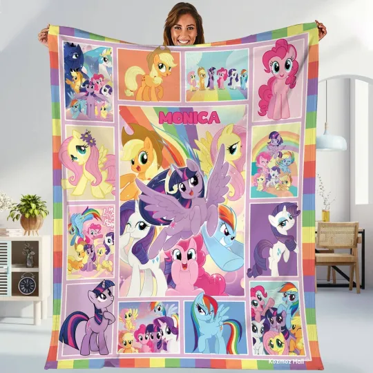 Discover Personalized My Little Pony Blanket My Little Pony Fleece Blanket My Little Pony