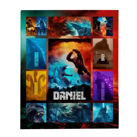 Discover god zilla King Of The Monsters Plush Fleece Blanket, Premium Sherpa Blanket