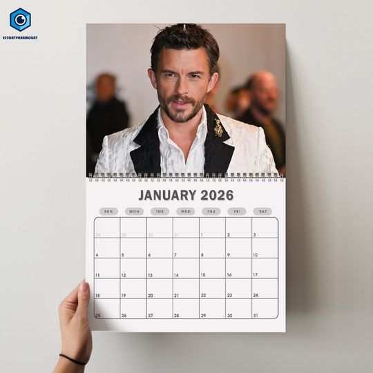 Discover Jonathan Bailey 2026 Calendar | 2026 Wall Calendar | Jonathan Bailey 2026 Calendar
