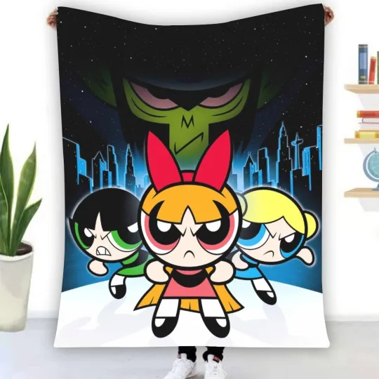 The Powerpuff Girls Fleece Blanket, Gift for Kid