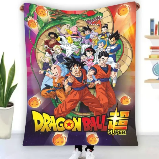 Dragon Ball Super Fleece Blanket, Gift for Kid