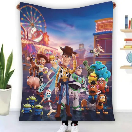 Discover Toy Story Squad Goal Fleece Blanket, Gift for Kid