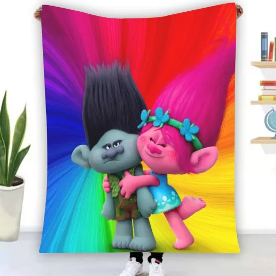 Discover Poppy And Branch Hug Time Fleece Blanket, Gift for Kid