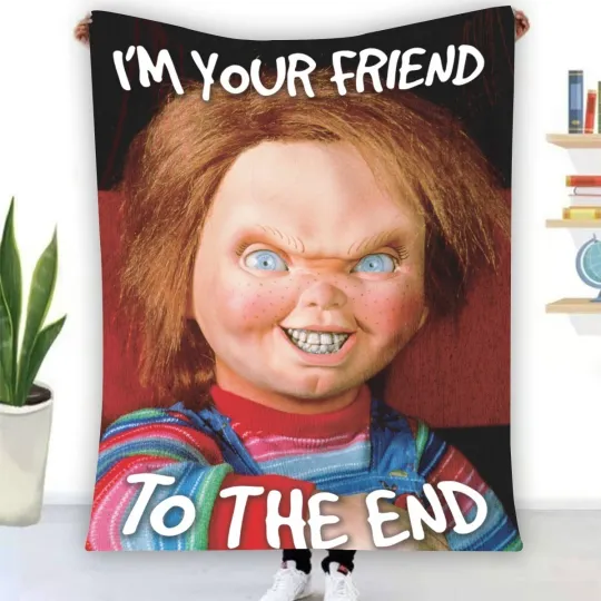 Chucky Horror Movies Fleece Blanket, Gift for Kid