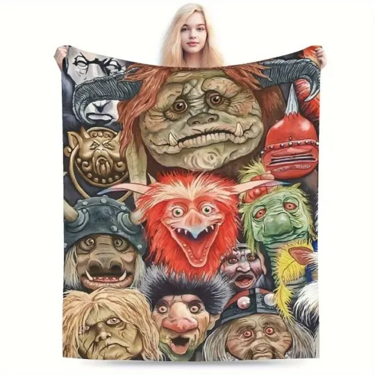 Discover Labyrinth Movie Flannel Blanket: Jareth Goblin King Soft All-Season