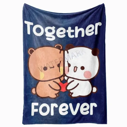Discover Bubu & Dudu Lovers Flannel Blanket: Soft, Digital Print, All Seasons