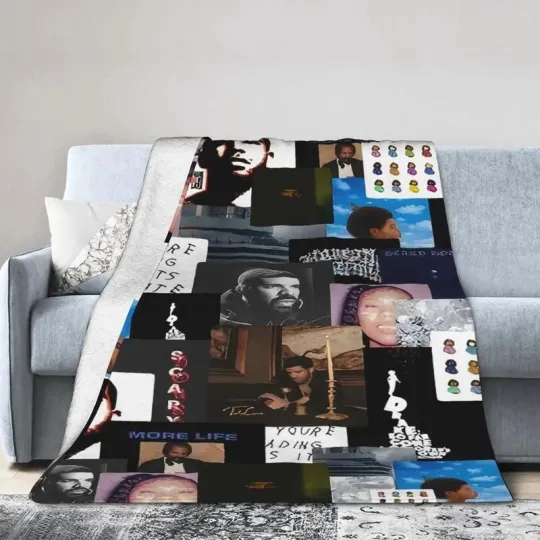 Discover Drake Lyric Flannel Blanket Ultra Soft Cozy Multi-use Home Travel Gift Decor