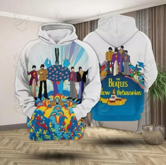 Collection The Beatles Hoodie 3D Full Size S to 5XL TMB6543