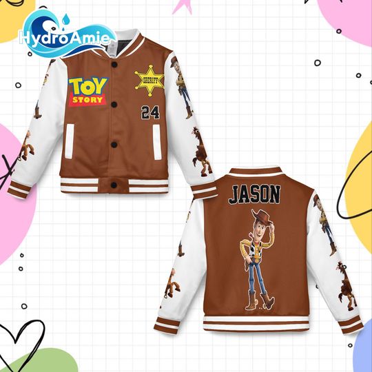 Discover Personalized Woody Varsity Jacket, Disney Woody Baseball Jacket, Kids Youth Adult Varsity Jacket