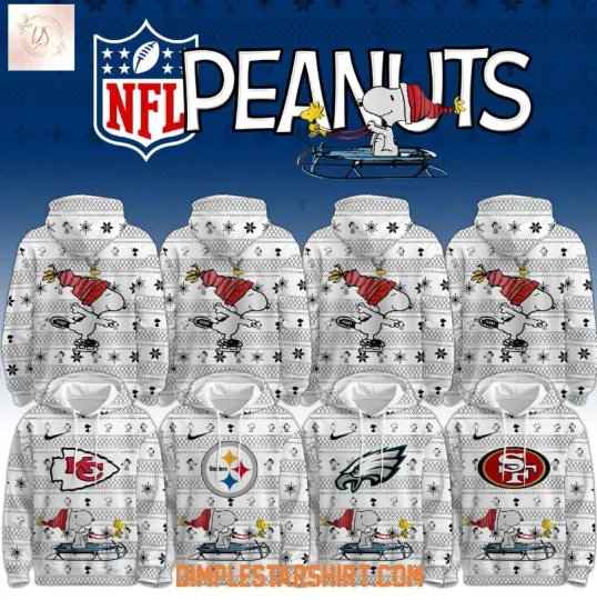 Discover Custom All Team football X Snoopy Winter 2025 3D Hoodie