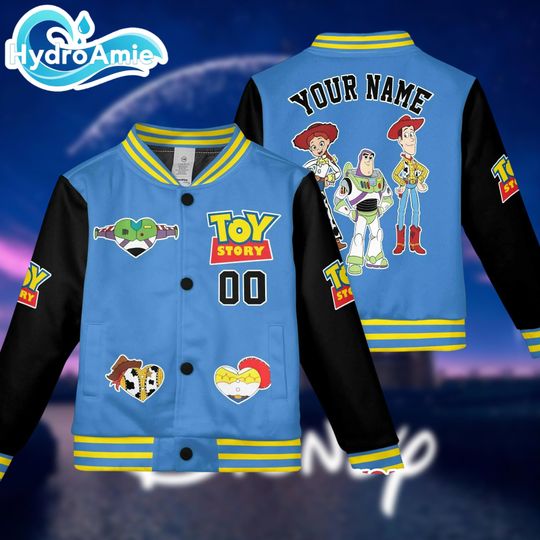 Discover Personalized Toy Story Varsity Jacket, Disney Pixar Baseball Jacket, Disney Toy Story Kids Youth Adult Varsity Jacket