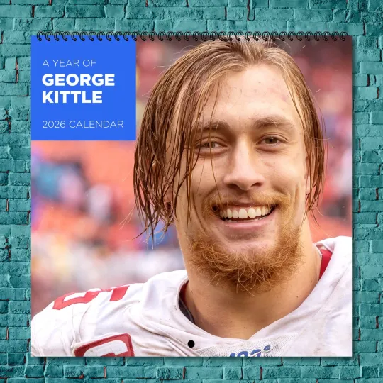 Discover George Kittle 2026 Wall Calendar, 12-Month Celebrity Calendar Fan Gift