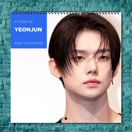 Discover Yeonjun 2026 Wall Calendar, 12-Month Celebrity Photo Calendar