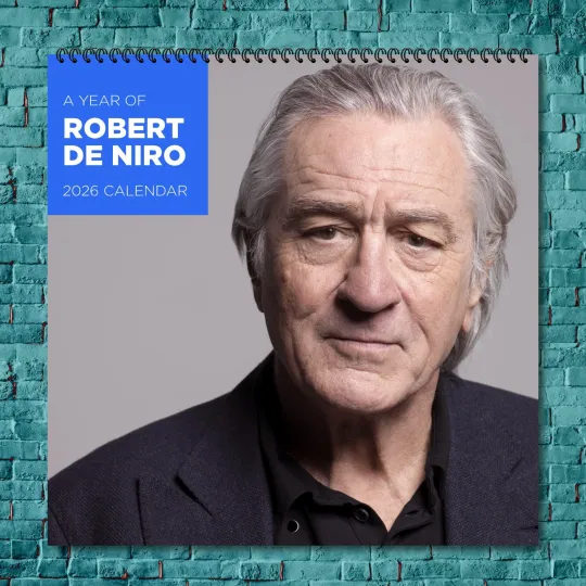 Discover Robert De Niro 2026 Wall Calendar, 12-Month Hollywood Star Gift