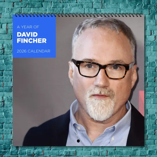 Discover David Fincher 2026 Wall Calendar, 12-Month Hollywood Star Gift