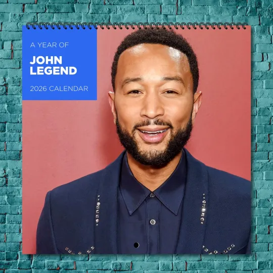 Discover John Legend 2026 Wall Calendar, 12-Month Celebrity Fan Gift