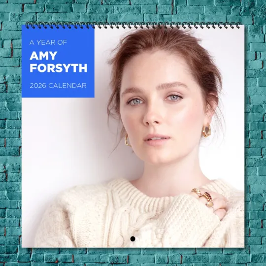 Discover Amy Forsyth 2026 Wall Calendar, 12-Month Celebrity Photo Calendar