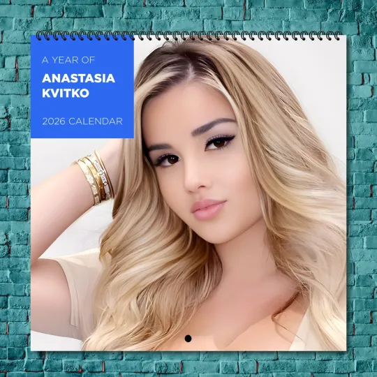 Discover Anastasia Kvitko 2026 Wall Calendar 12-Month Celebrity Calendar Fan Gift