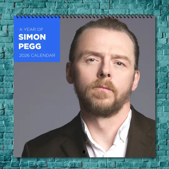 Discover Simon Pegg 2026 Wall Calendar, 12-Month Celebrity Photo Calendar