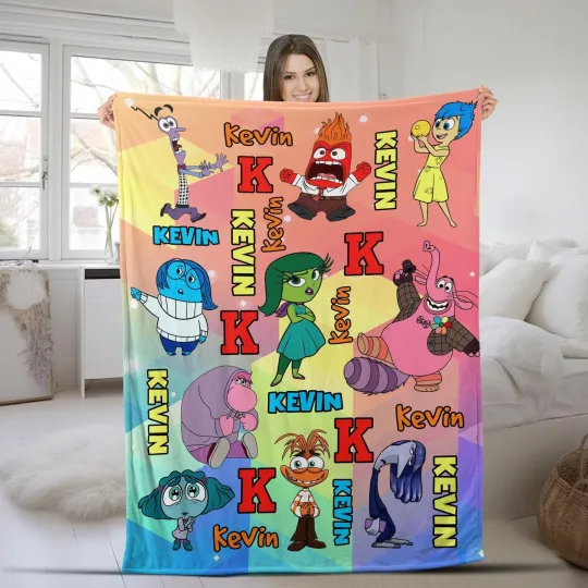Discover Personalized Inside Out 2 Emotions Blanket/Custom Inside Out 2 Blanket/It's