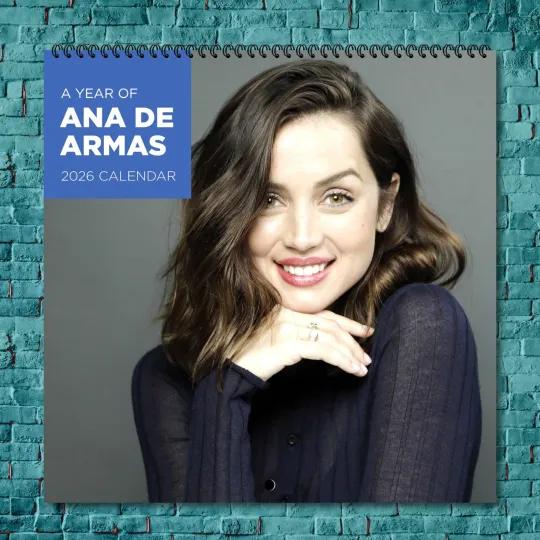 Discover Ana de Armas 2026 Hollywood Stars Calendar, 12-Month Wall Wall Calendar