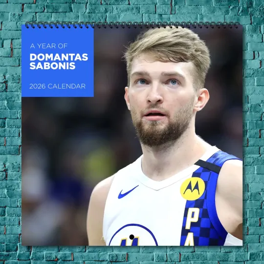Discover Domantas Sabonis 2026 Wall Calendar, 12-Month Sports & Celebrity Fan Collectible