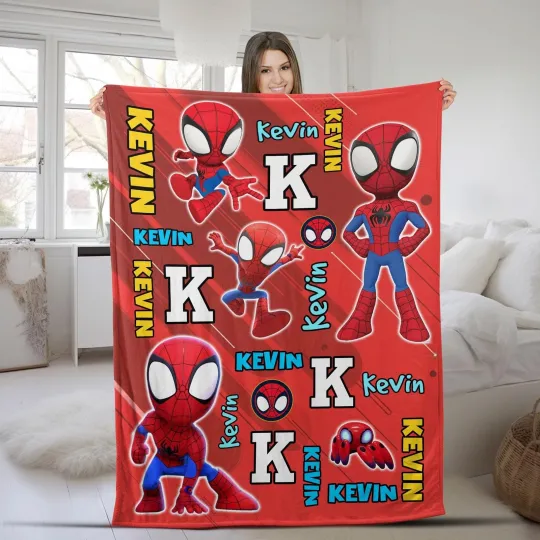 Discover Personalized Spidey And Amazing Friends Fleece Blanket/Spider Man