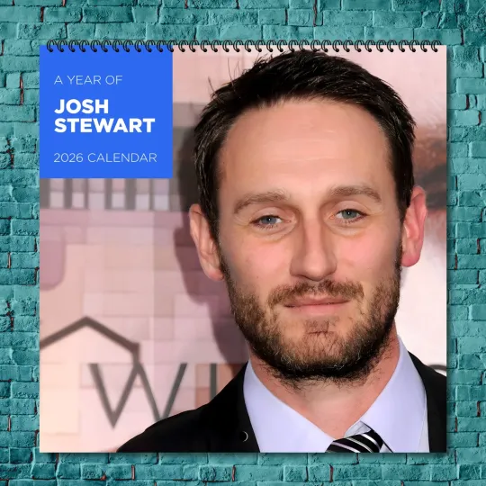 Discover Josh Stewart 2026 Wall Calendar, 12-Month Celebrity Fan Gift
