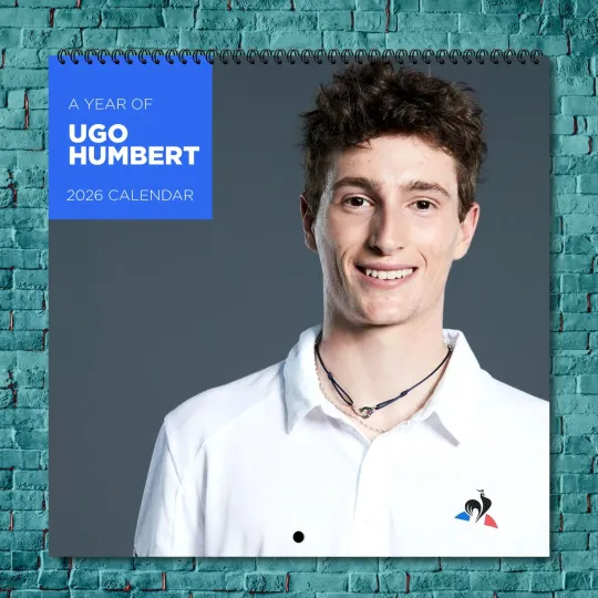 Discover Ugo Humbert 2026 Wall Calendar, 12-Month Sports & Celebrity Fan Collectible