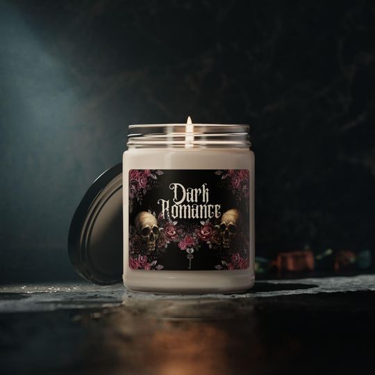 Discover Dark Romance Book Candle Gifts for Her | Gothic Soy Wax Candles | Spicy Book Nook Decor Morally Gray Candle