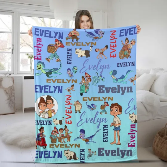 Discover Personalized Luca Blanket/Luca Birthday Blanket/Luca Birthday Blanket