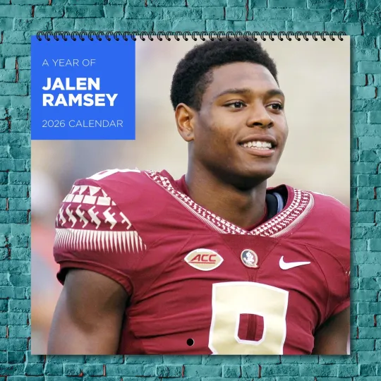 Discover Jalen Ramsey 2026 Wall Calendar, 12-Month Celebrity Calendar Fan Gift