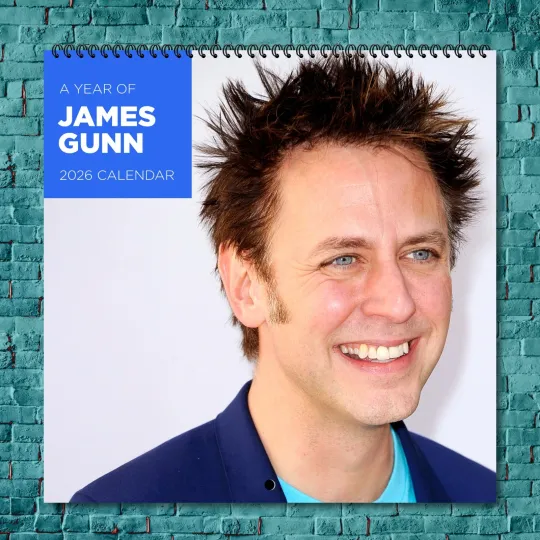 Discover James Gunn 2026 Wall Calendar, 12-Month Celebrity Calendar Fan Gift