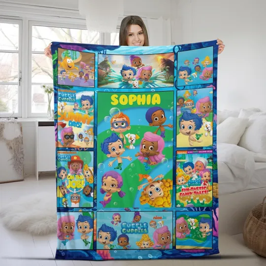 Discover Bubble Guppies Blanket/Bubble Guppies Blanket/Bubble Guppies Characters Molly