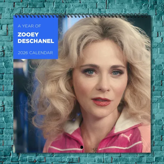 Discover Zooey Deschanel 2026 Wall Calendar 12-Month Celebrity Photo Calendar
