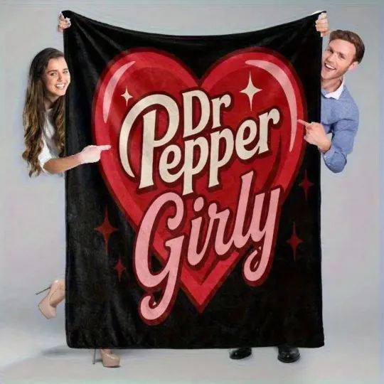 Dr.Pepper Fleece Blanket, Gift for Kid