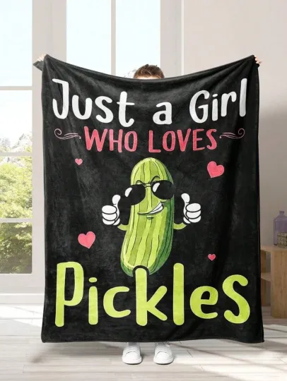 Discover Pickles Fleece Blanket, Gift for Kid