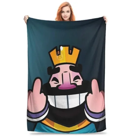 Discover Clash Royale Fleece Blanket, Gift for Kid