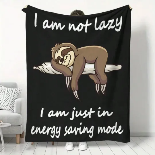 Discover Sloth Fleece Blanket, Gift for Kid