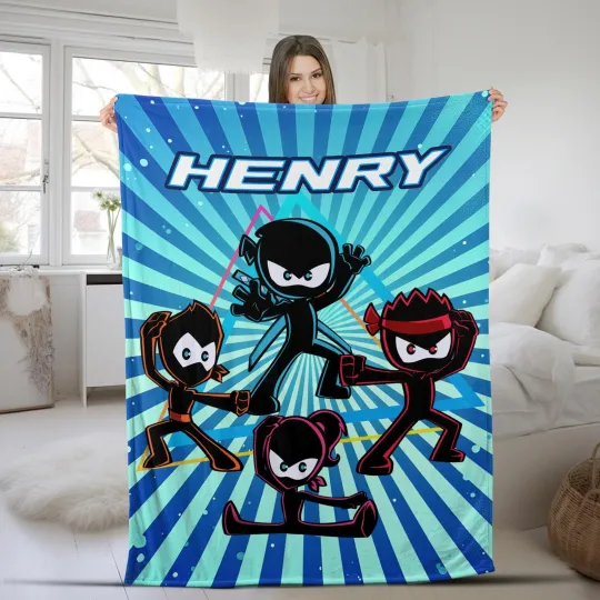 Ninja Kidz TV Family Birthday Blanket Ninja Kidz TV Birthday Blanket Ninja Kidz