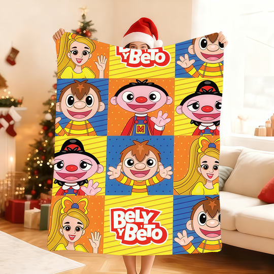 Discover Cartoon Cute B-Bely y B-Beto-O Fleece Blanket