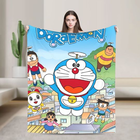 Discover Cartoon D-Doraemon  Fleece Blanket