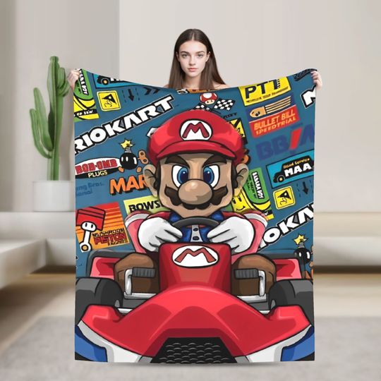 Discover Cartoon M-marioes Fleece Blanket