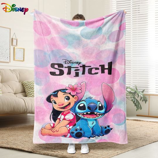 Discover Disney Stitch Lilo & Stitch Fleece Blanket