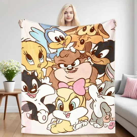 Discover Baby Looney Tunes For Fans Blanket Looney Tunes Cartoon Movie Fleece Blanket