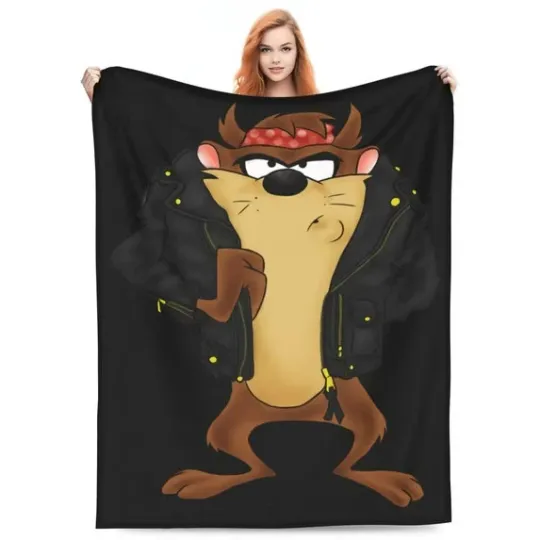 Discover Looney Tunes Tasmanian Devil Taz Cartoon Movie Fleece Blanket